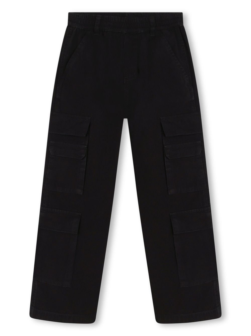 Marc Jacobs Kids logo-patch cargo trousers - Black von Marc Jacobs Kids