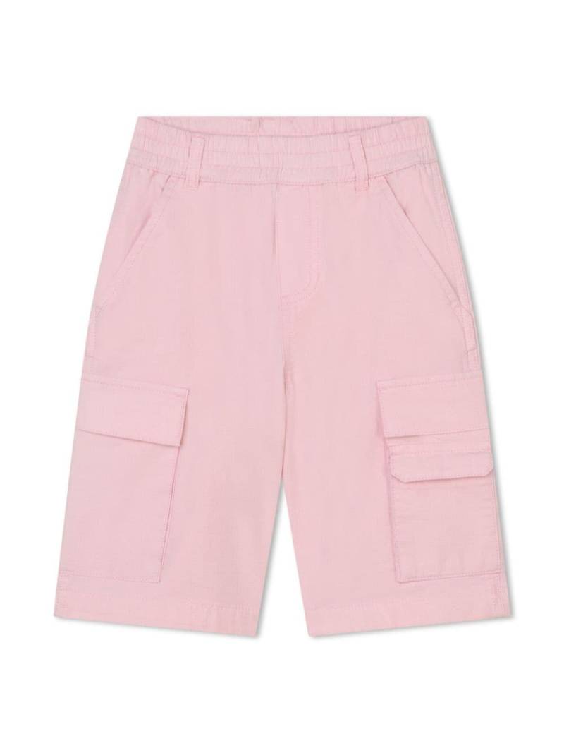Marc Jacobs Kids logo-patch cotton cargo shorts - Pink von Marc Jacobs Kids