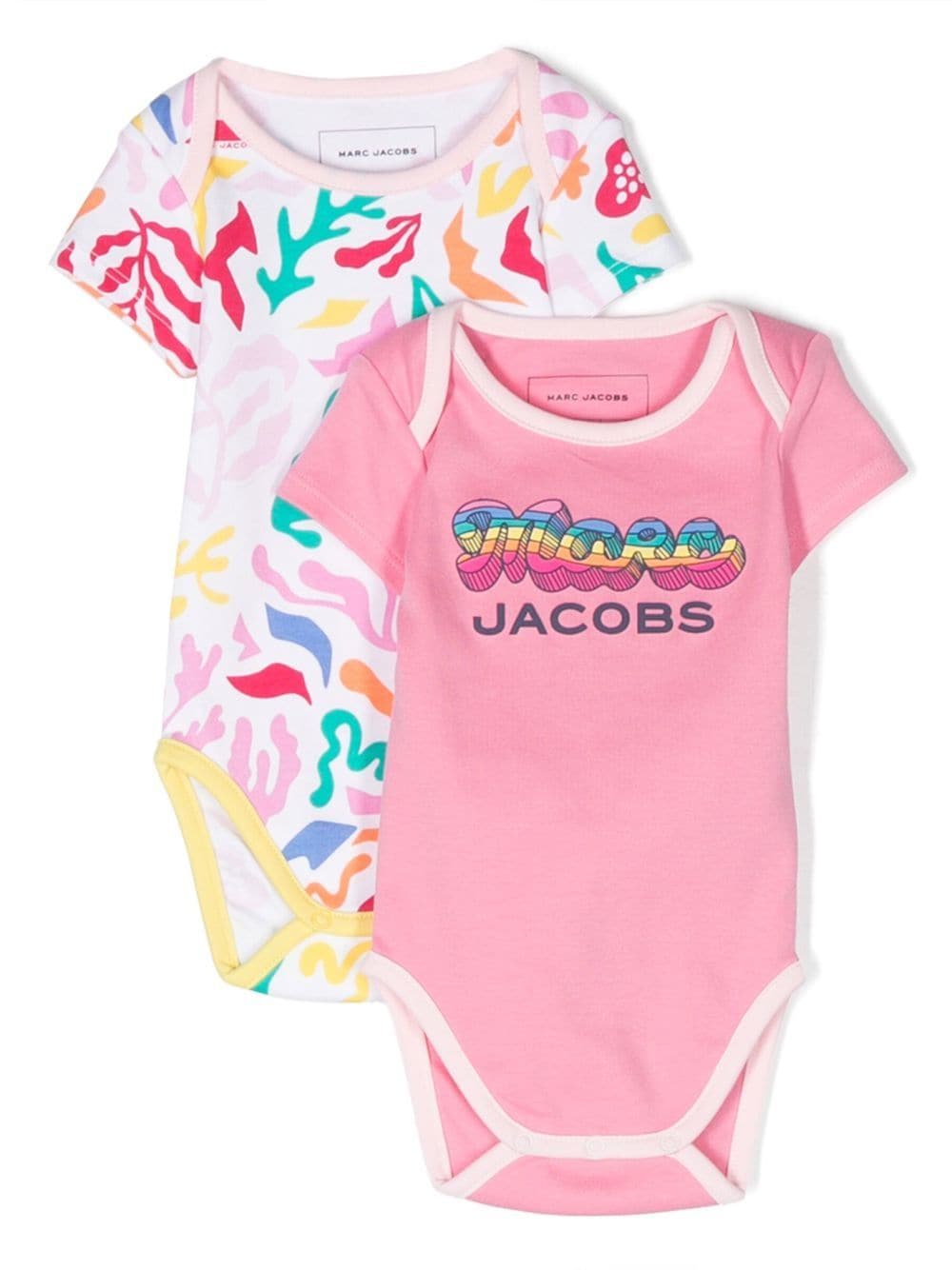 Marc Jacobs Kids logo-print babygrow set - Pink von Marc Jacobs Kids