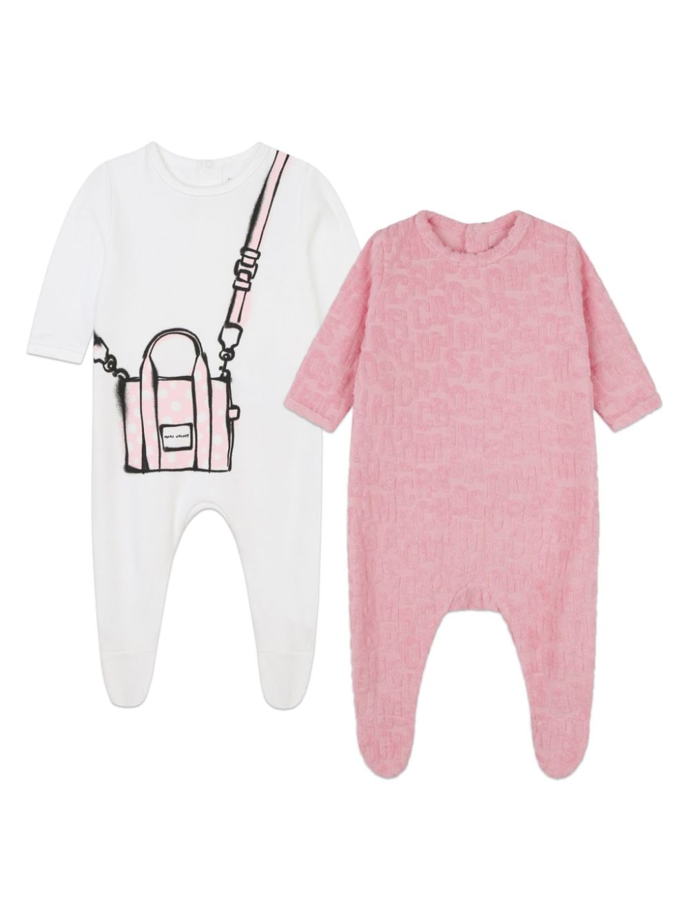 Marc Jacobs Kids logo-print cotton-blend pajamas (set of two) - Pink von Marc Jacobs Kids