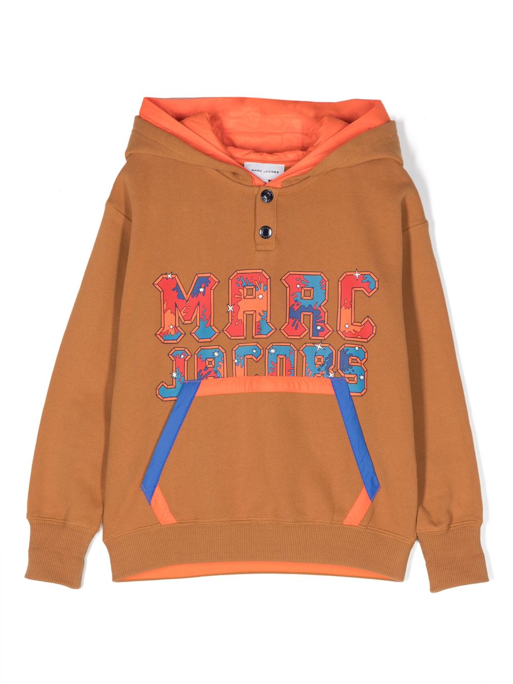 Marc Jacobs Kids logo-print cotton hoodie - Brown von Marc Jacobs Kids