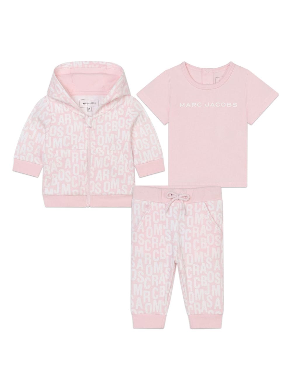 Marc Jacobs Kids logo-print cotton tracksuit set - Pink von Marc Jacobs Kids