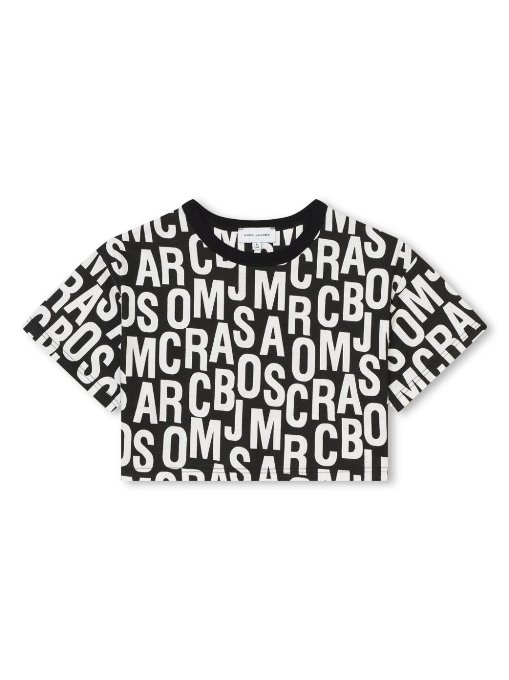 Marc Jacobs Kids logo-print cropped T-shirt - Black von Marc Jacobs Kids