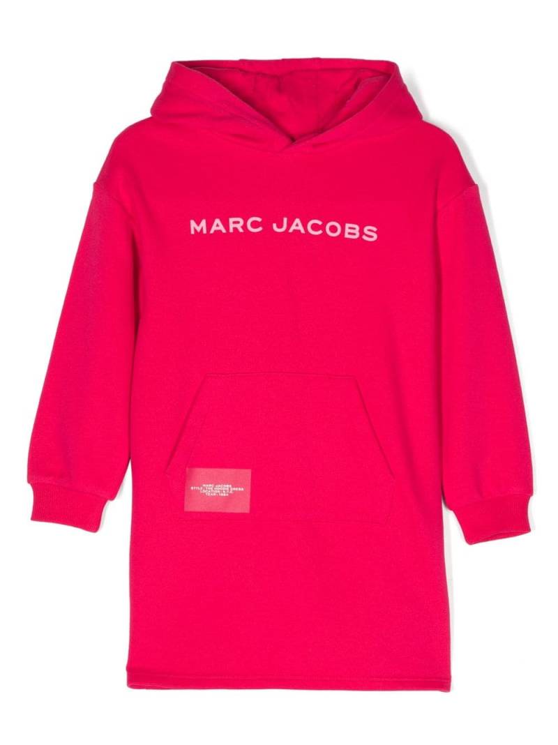 Marc Jacobs Kids logo-print hooded dress - Pink von Marc Jacobs Kids