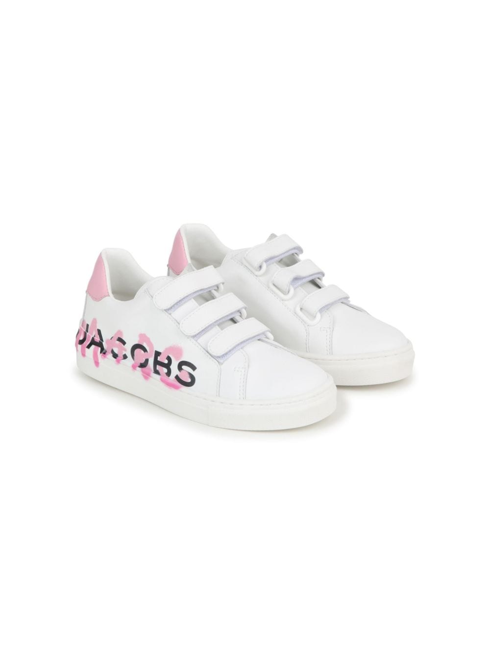 Marc Jacobs Kids logo-print leather sneakers - White von Marc Jacobs Kids