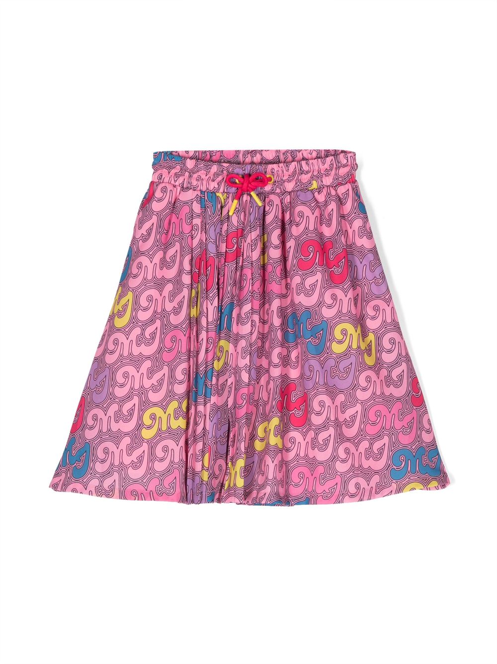 Marc Jacobs Kids monogram-pattern pleated skirt - Pink von Marc Jacobs Kids