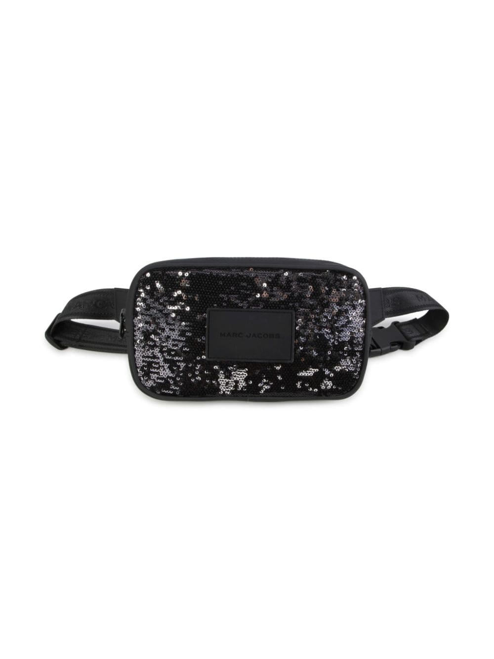 Marc Jacobs Kids sequinned logo-patch belt bag - Black von Marc Jacobs Kids