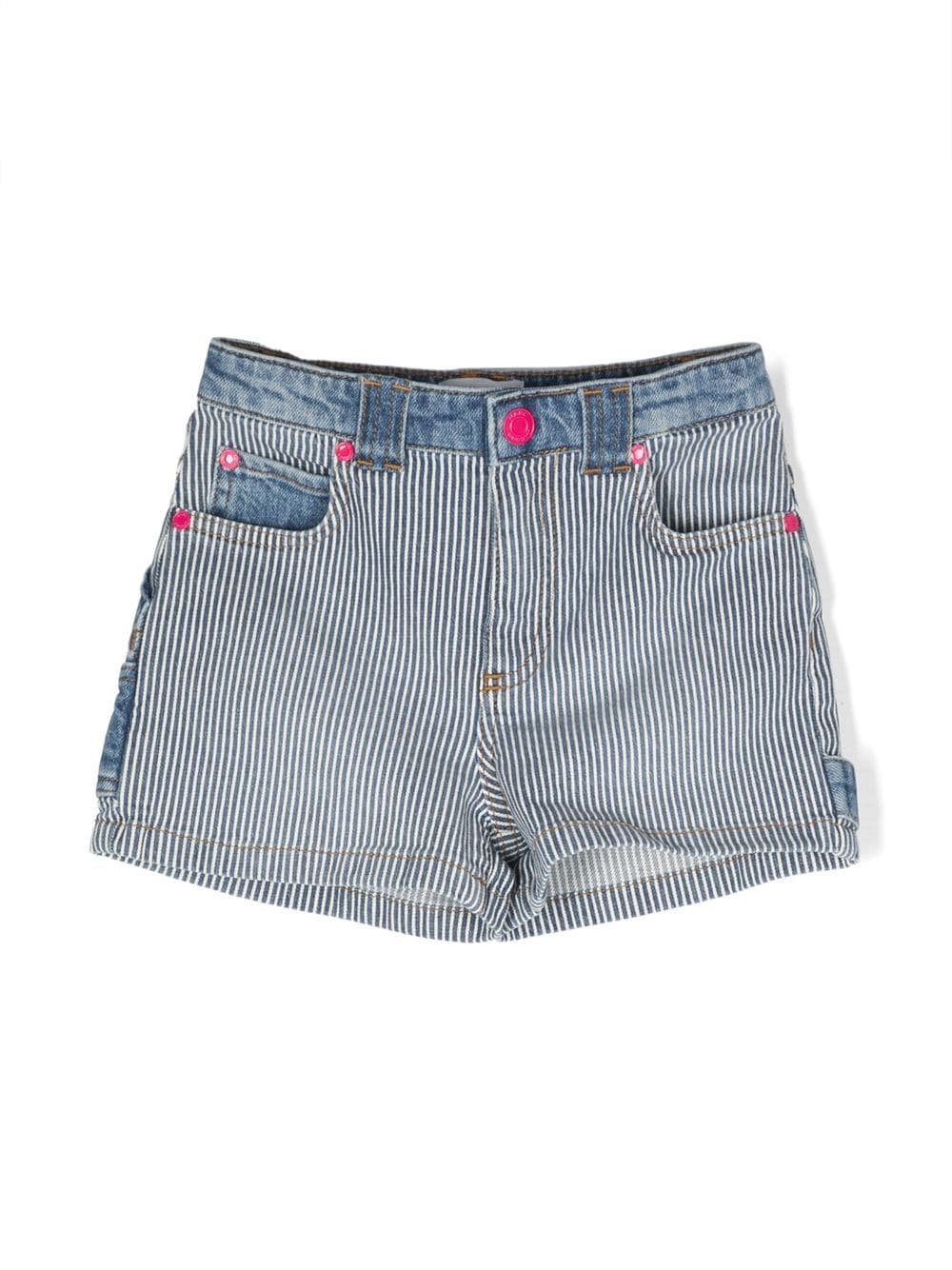 Marc Jacobs Kids striped denim shorts - Blue von Marc Jacobs Kids