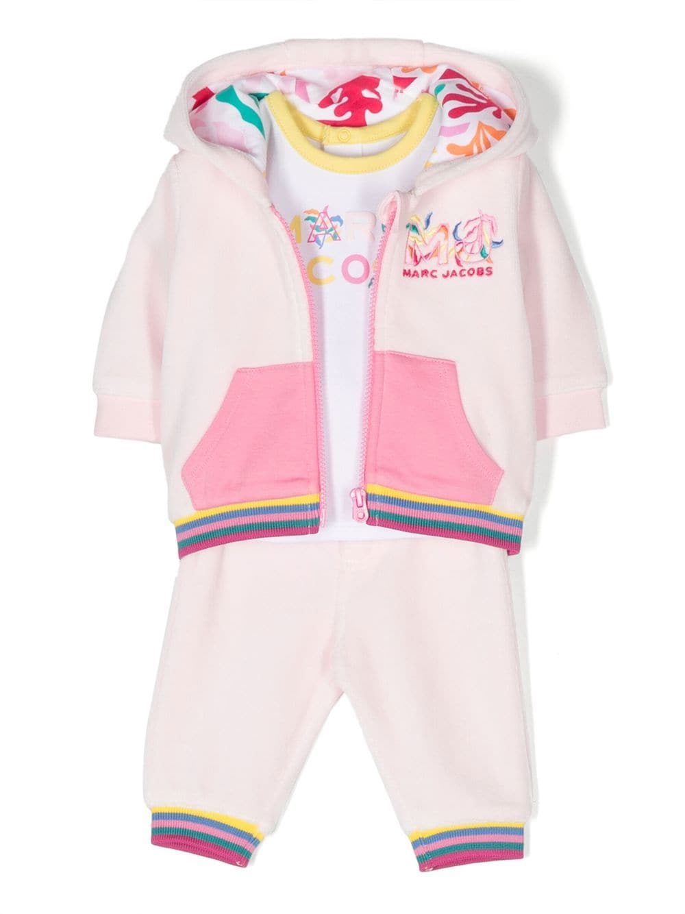 Marc Jacobs Kids three-piece hoodie tracksuit - Pink von Marc Jacobs Kids