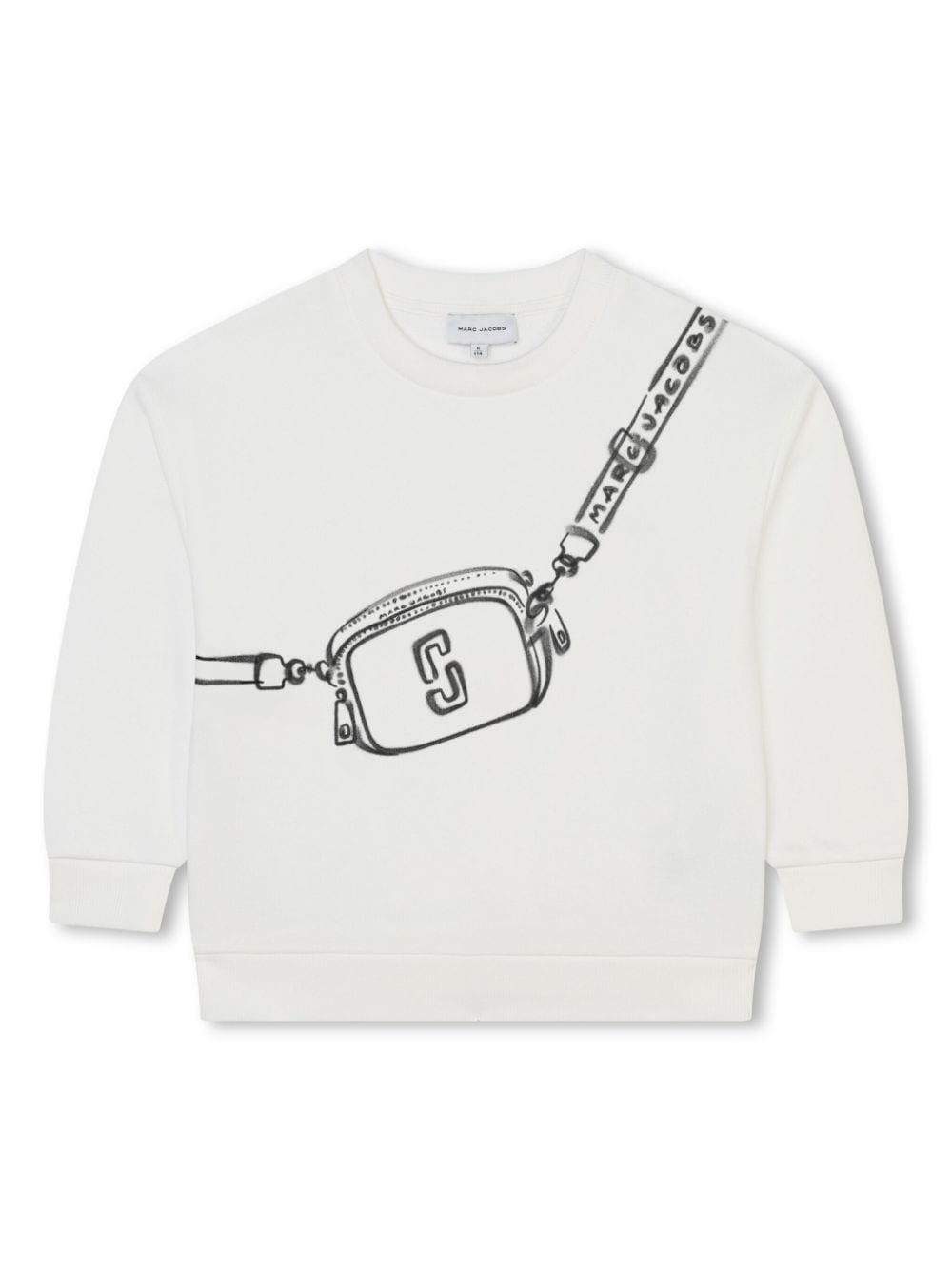 Marc Jacobs Kids trompe l'oeil-print cotton sweatshirt - Neutrals von Marc Jacobs Kids