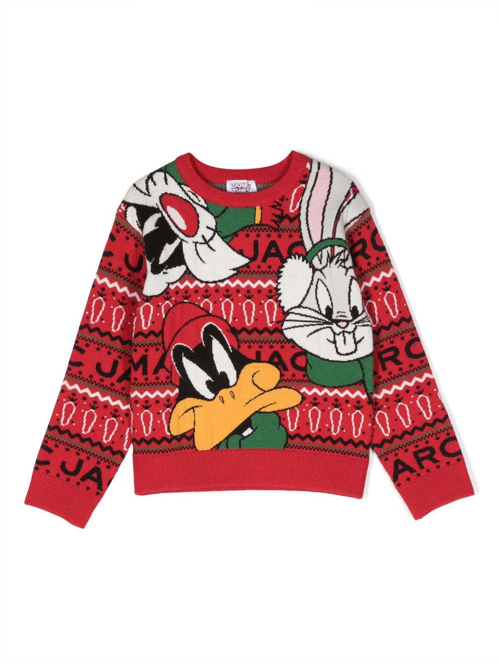 Marc Jacobs Kids x Looney Tunes intarsia-knit jumper - Red von Marc Jacobs Kids