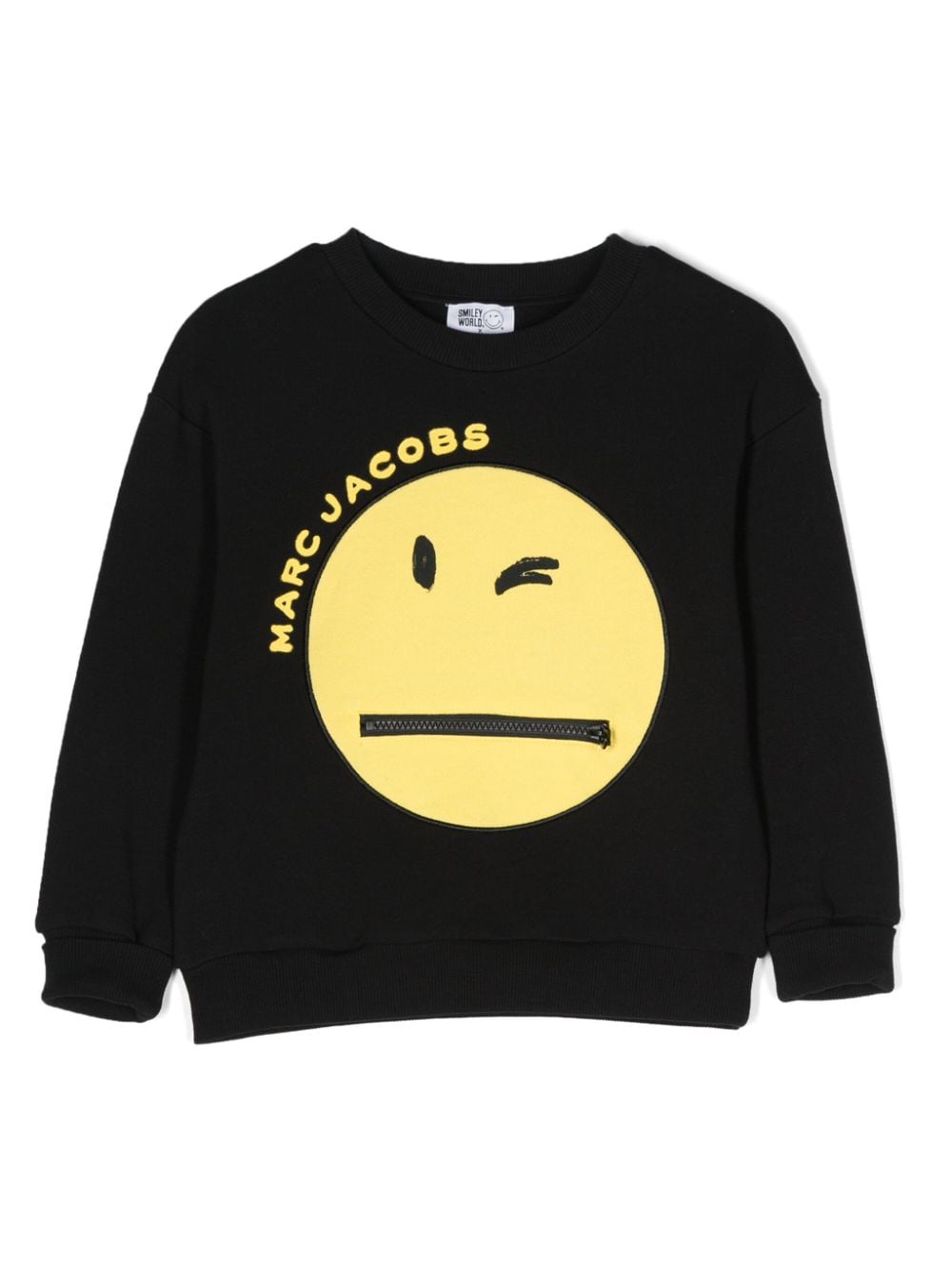 Marc Jacobs Kids x Smiley World cotton sweatshirt - Black von Marc Jacobs Kids