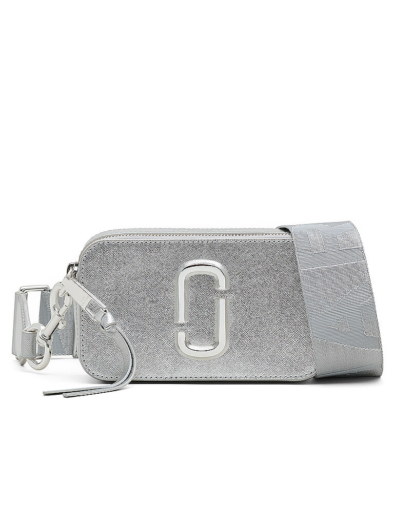 MARC JACOBS Ledertasche - Mini Bag THE SNAPSHOT silber von Marc Jacobs