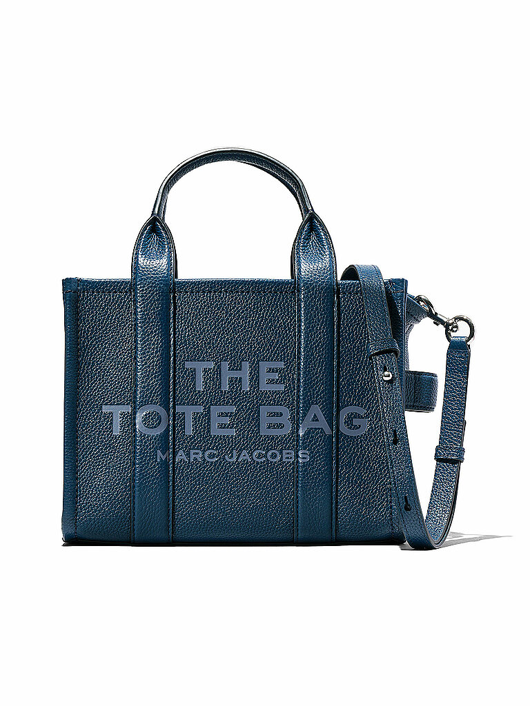 MARC JACOBS Ledertasche - Tote Bag THE SMALL TOTE LEATHER blau von Marc Jacobs