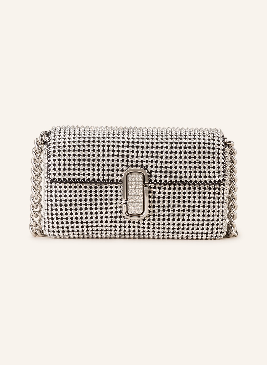 Marc Jacobs Handtasche The J Marc Mini Bag Mit Schmucksteinen silber Marc Jacobs Handtasche The J Marc Mini Bag Mit Schmucksteinen silber von Marc Jacobs