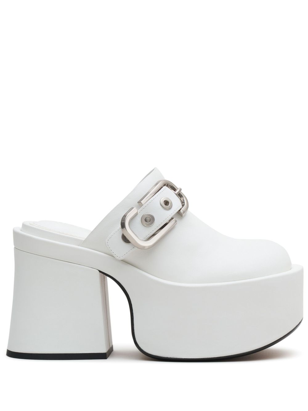 Marc Jacobs The J Marc leather clogs - White von Marc Jacobs