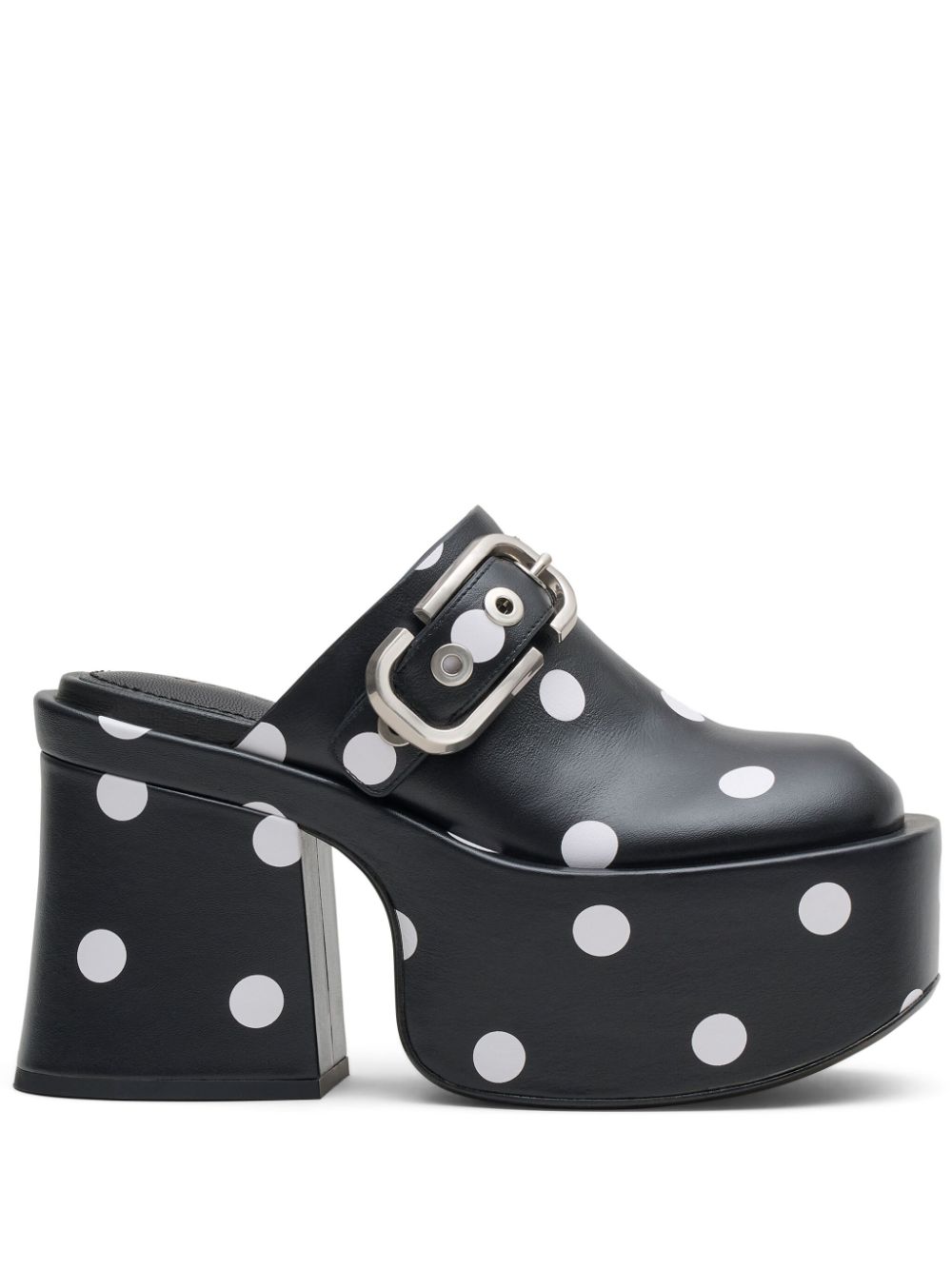 Marc Jacobs The J Marc Polka Dot clogs - Black von Marc Jacobs