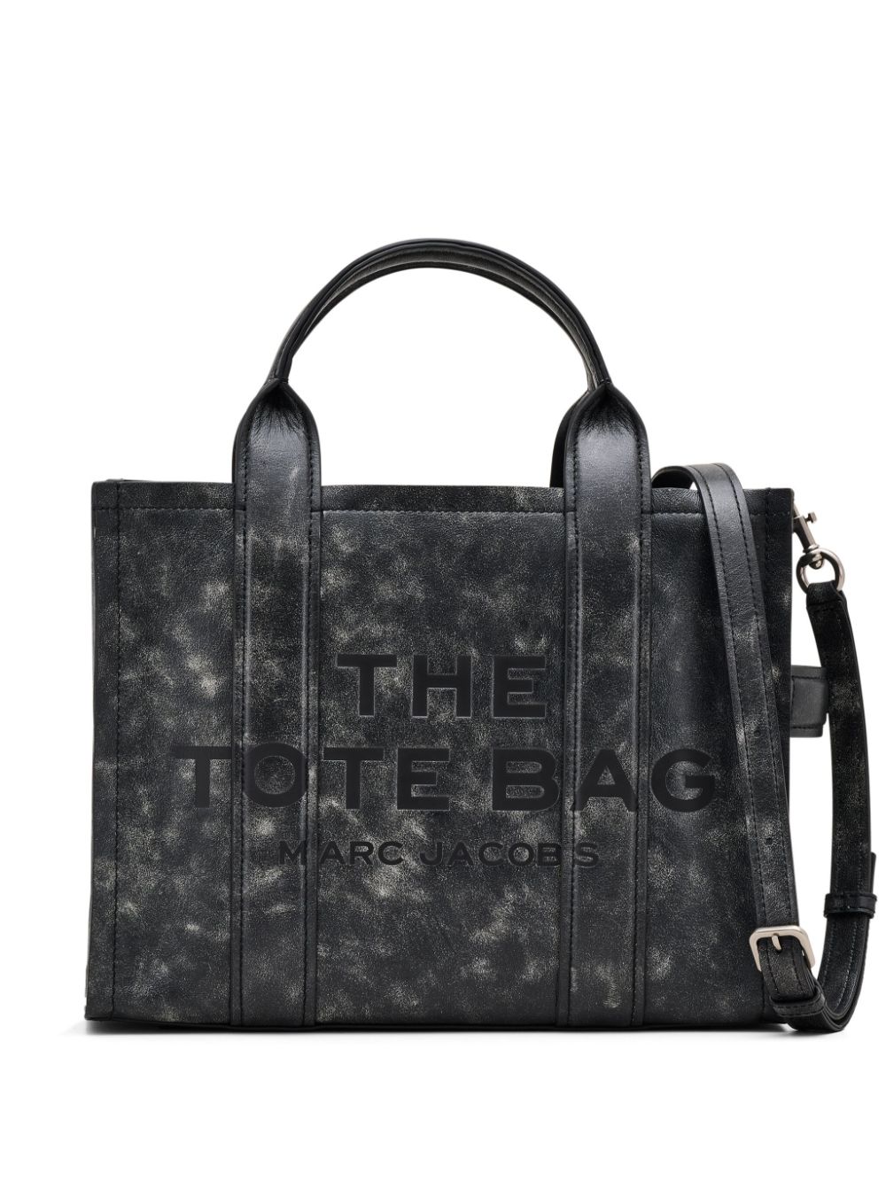 Marc Jacobs The Medium Distressed Leather Tote bag - Black von Marc Jacobs