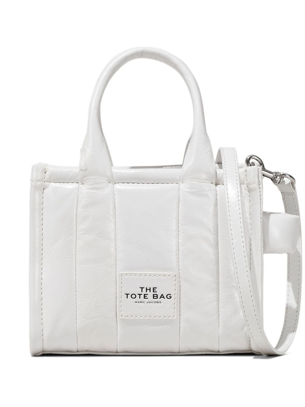 Marc Jacobs The Shiny Crinkle Crossbody Tote bag - White von Marc Jacobs