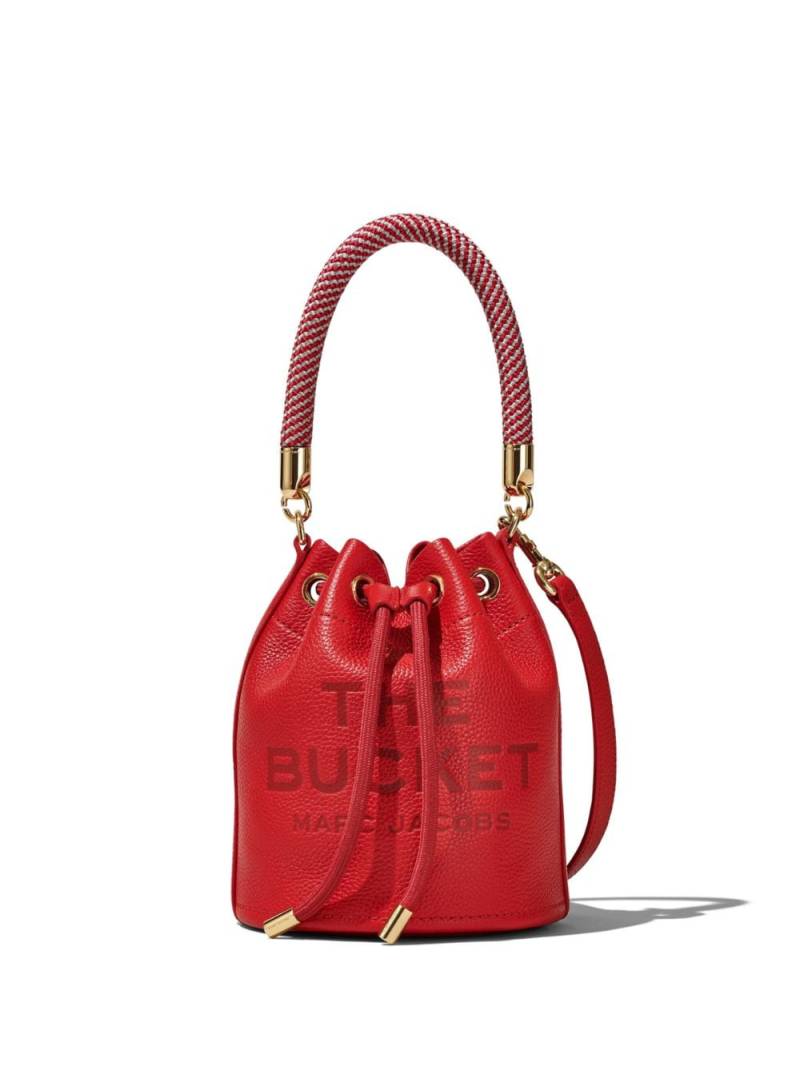 Marc Jacobs The Leather Mini Bucket bag - Red von Marc Jacobs