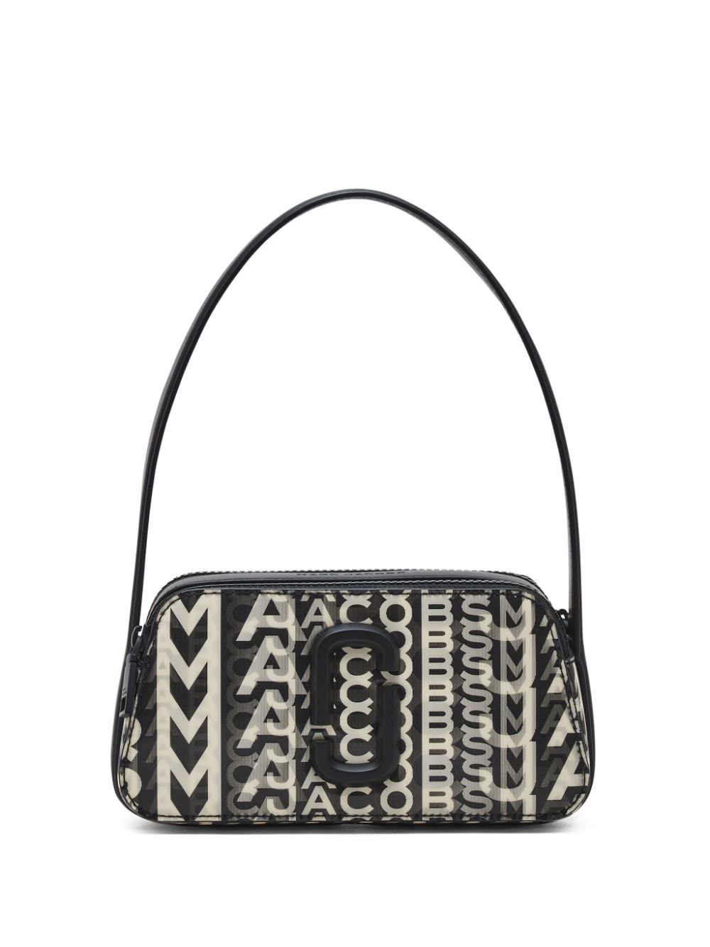 Marc Jacobs The Monogram Slingshot faux-leather shoulder bag - Black von Marc Jacobs