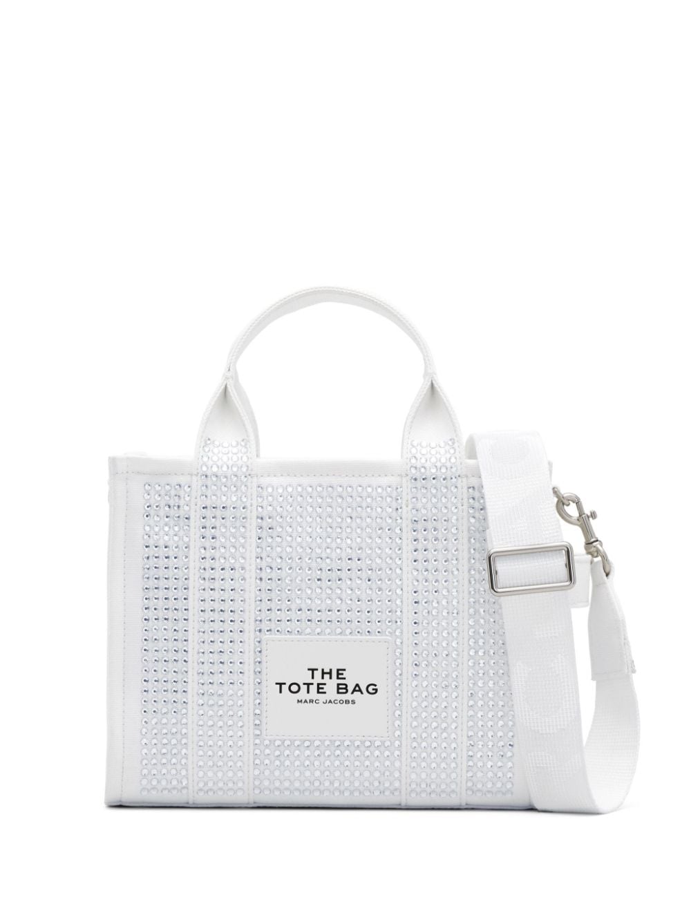 Marc Jacobs The Small Crystal Canvas Tote bag - White von Marc Jacobs