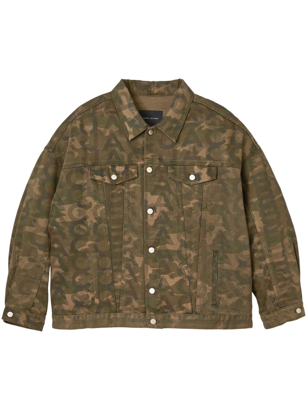 Marc Jacobs camouflage-print denim trucker jacket - Green von Marc Jacobs