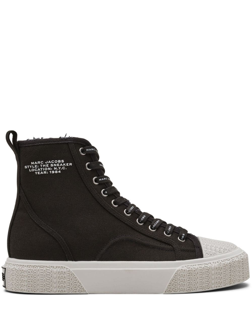 Marc Jacobs canvas high-top sneakers - Black von Marc Jacobs