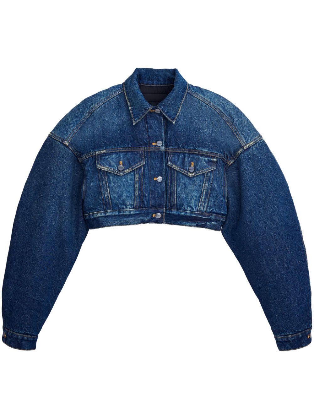 Marc Jacobs cropped padded jacket - Blue von Marc Jacobs