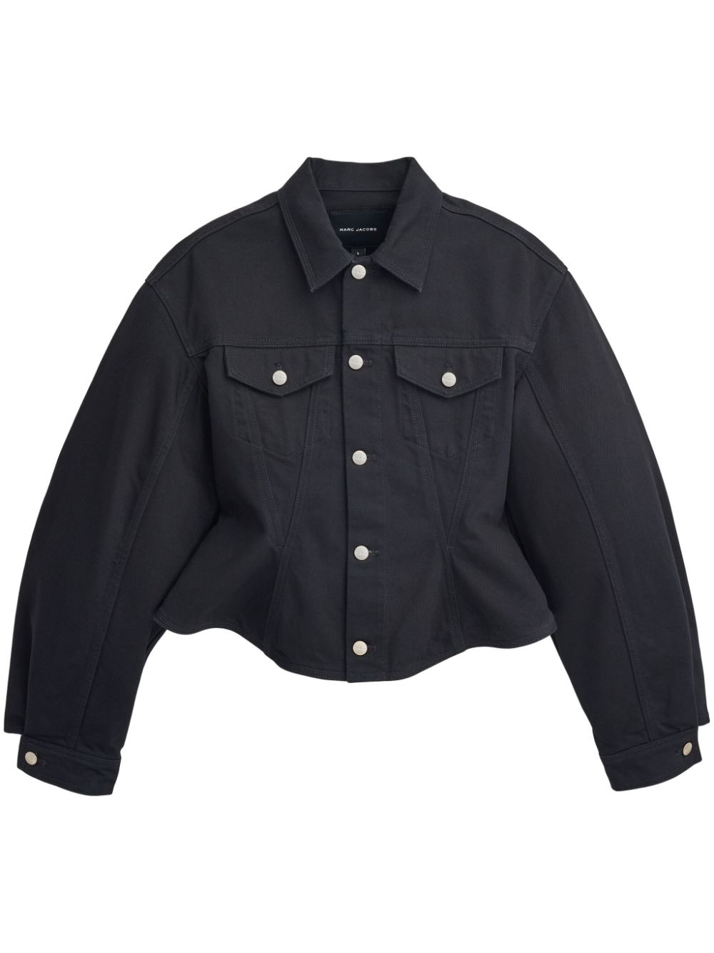 Marc Jacobs Fluted denim jacket - Black von Marc Jacobs