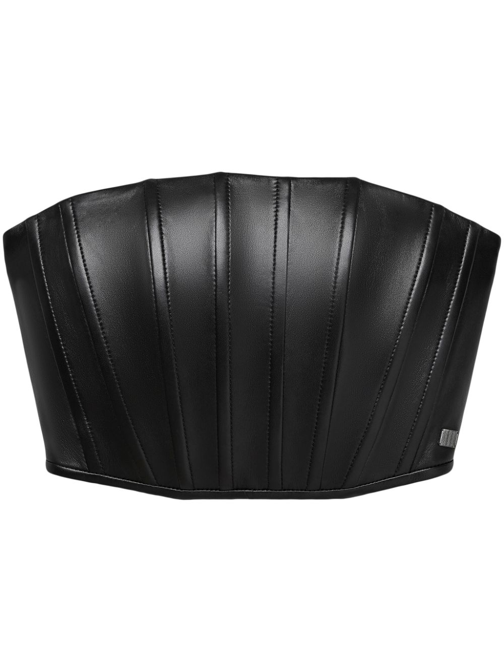 Marc Jacobs strapless leather corset top - Black von Marc Jacobs