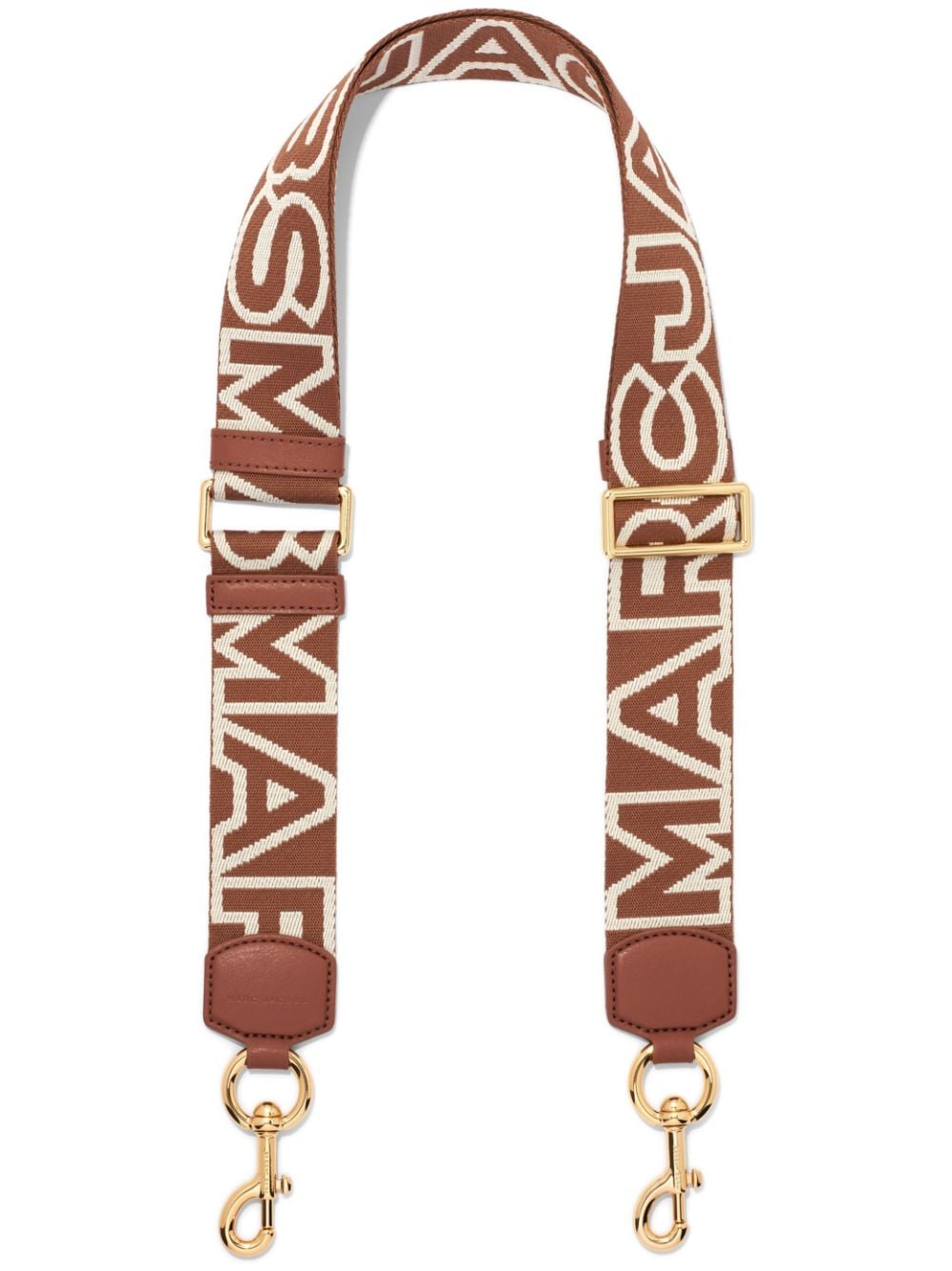 Marc Jacobs The Outline Logo Webbing strap - Brown von Marc Jacobs