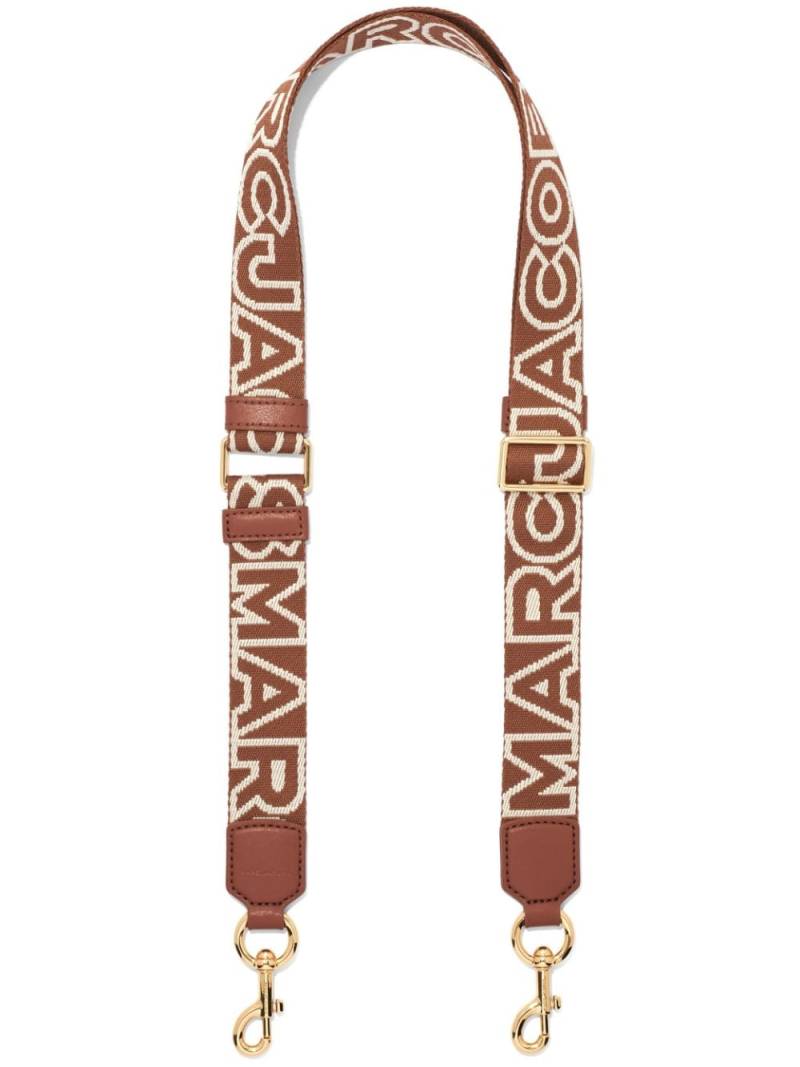 Marc Jacobs The Thin Outline Logo Webbing strap - Brown von Marc Jacobs