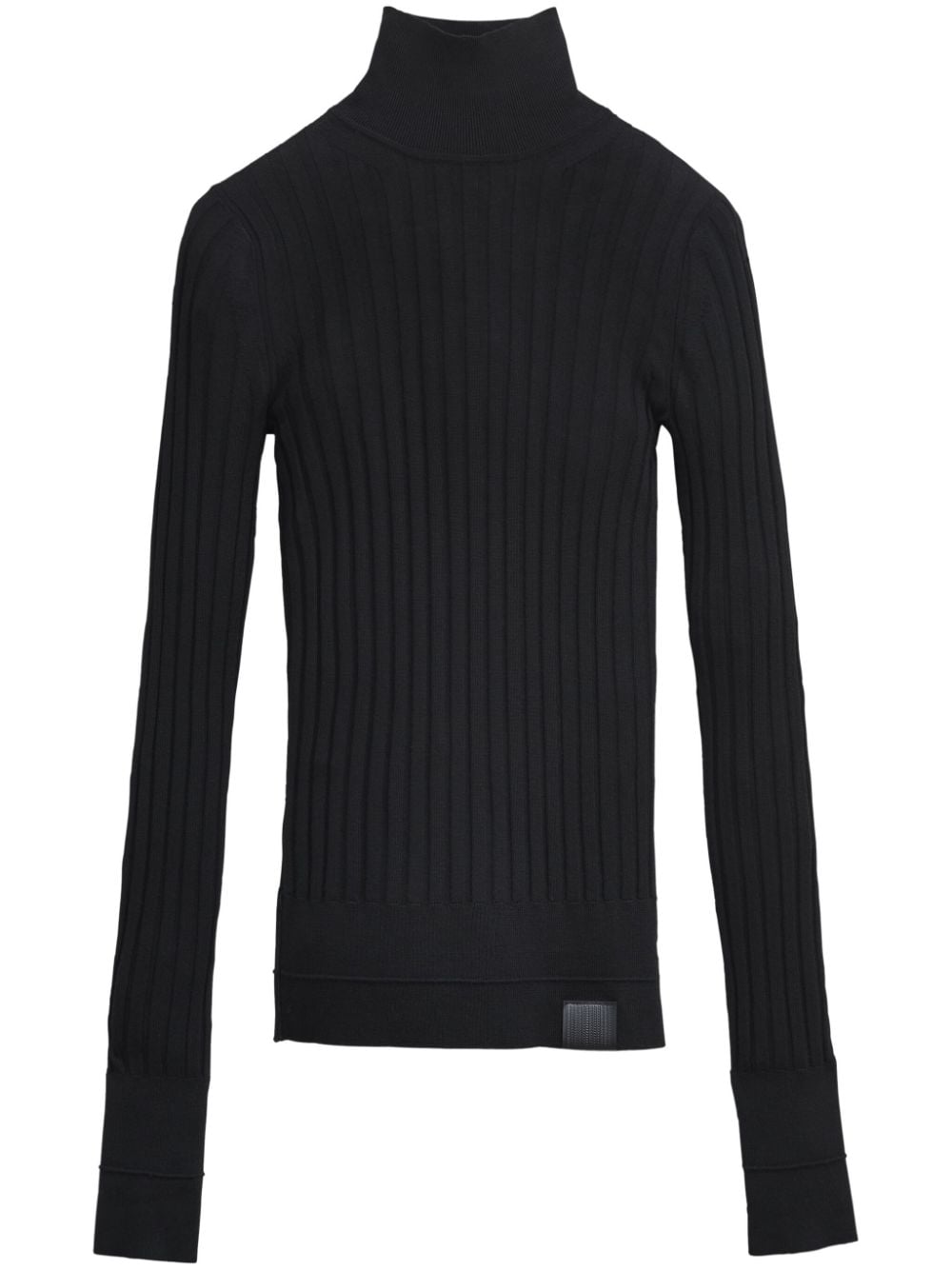 Marc Jacobs lightweight ribbed turtleneck top - Black von Marc Jacobs