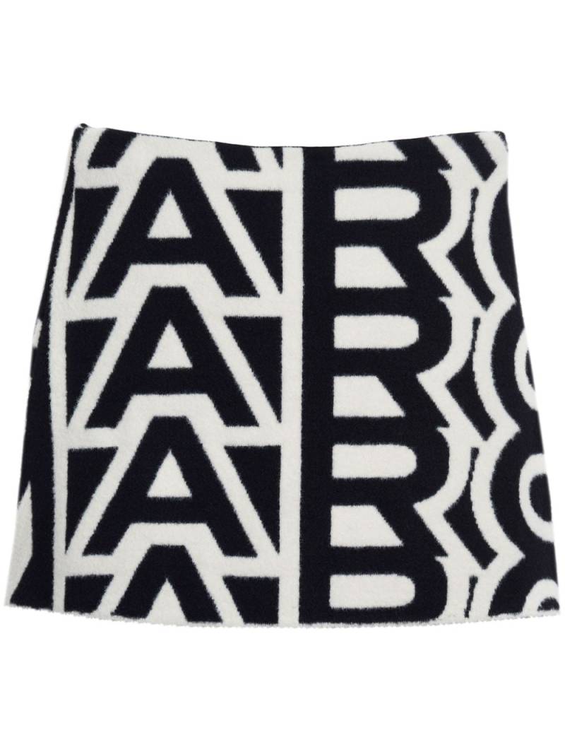 Marc Jacobs Flock Monogram miniskirt - White von Marc Jacobs