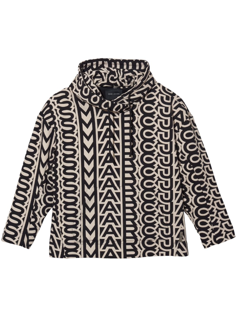 Marc Jacobs monogram-print drawstring hoodie - Black von Marc Jacobs