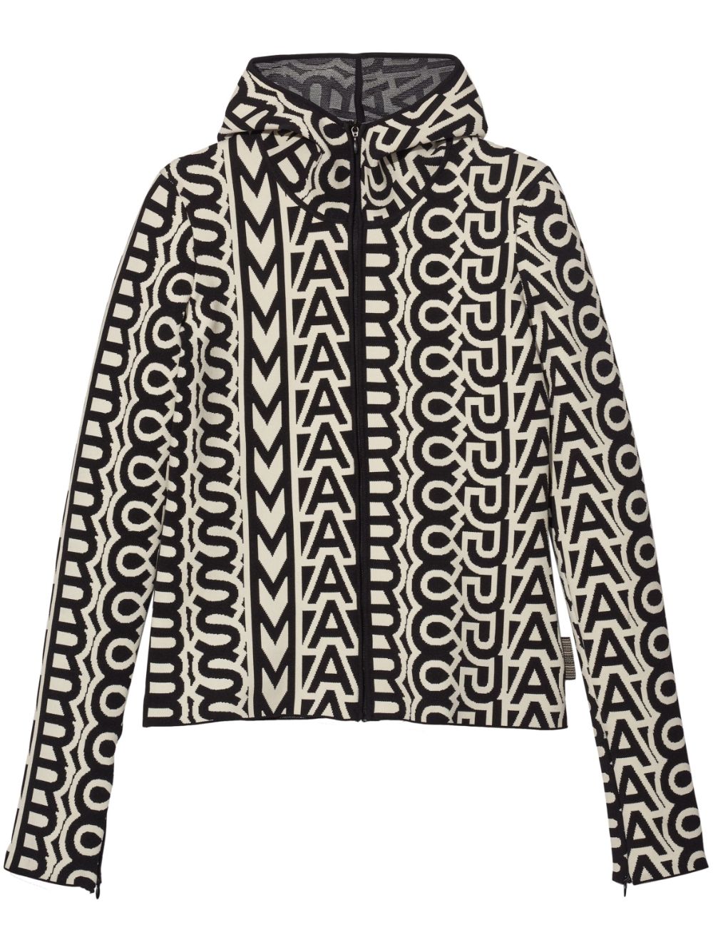 Marc Jacobs Scuba monogram-print zip-up hoodie - Black von Marc Jacobs