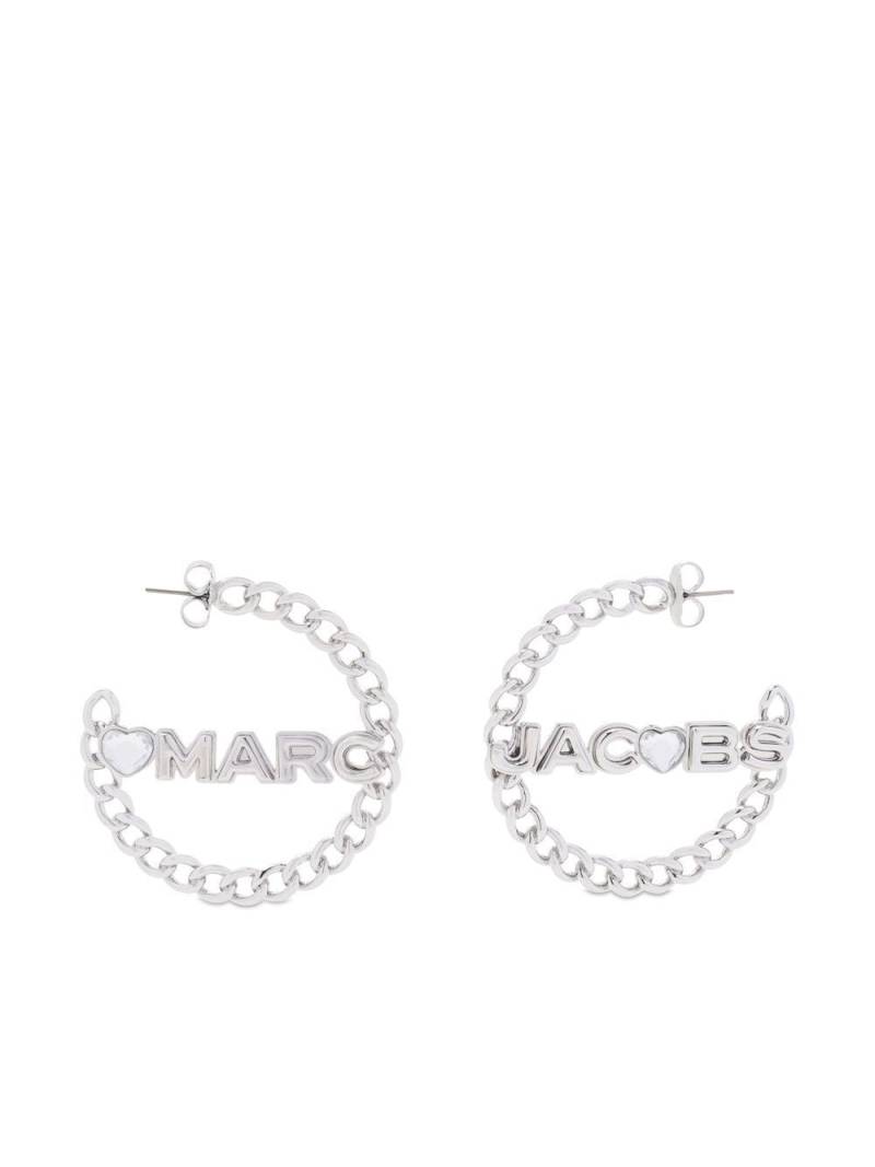 Marc Jacobs chain hoop earrings - Silver von Marc Jacobs