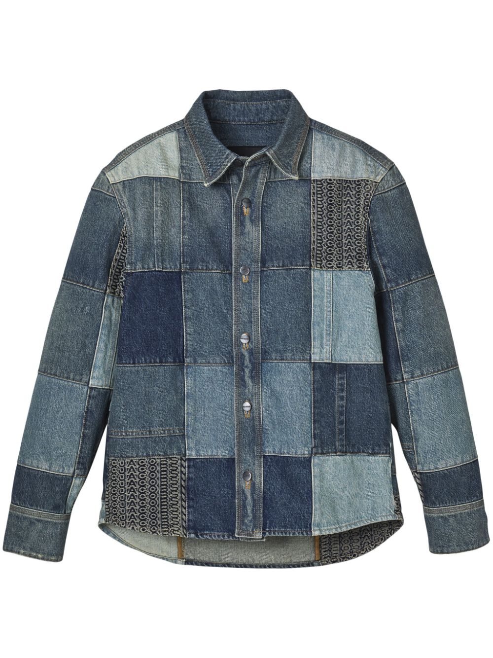 Marc Jacobs patchwork denim shirt - Blue von Marc Jacobs