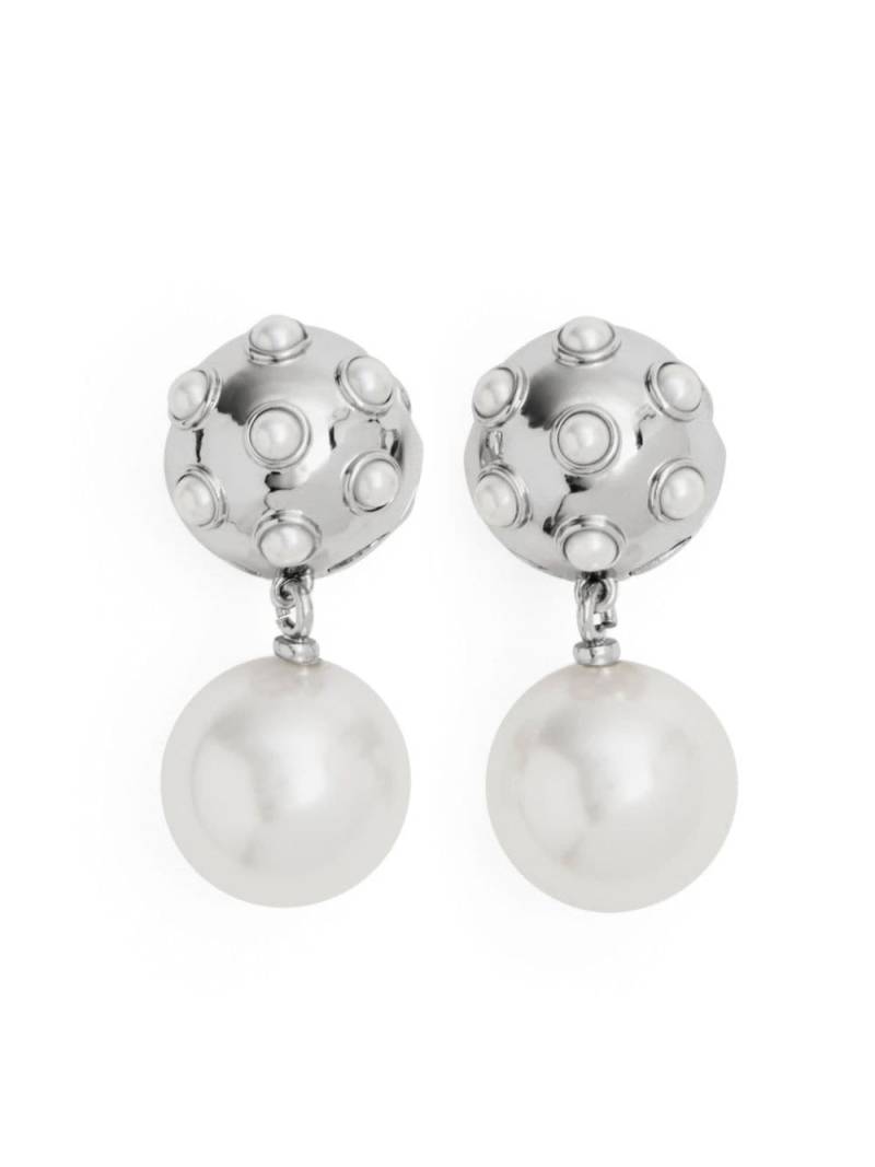 Marc Jacobs The Pearl Dot drop earrings - Silver von Marc Jacobs