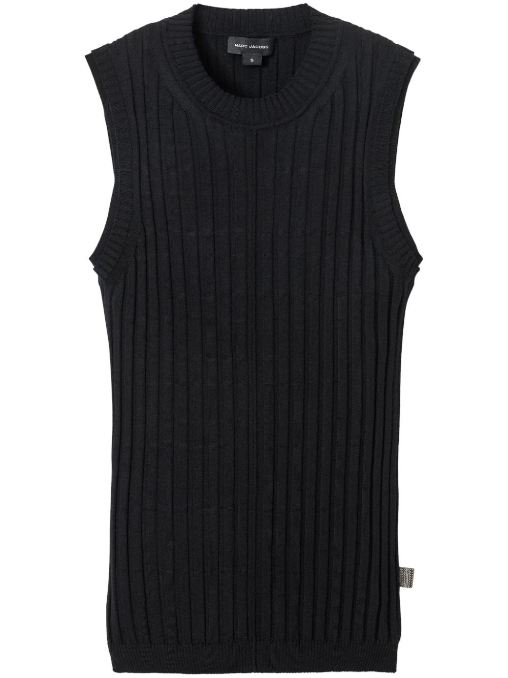 Marc Jacobs ribbed-knit merino wool top - Black von Marc Jacobs