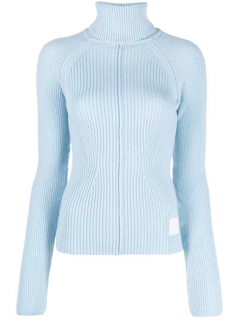 Marc Jacobs ribbed turtleneck jumper - Blue von Marc Jacobs