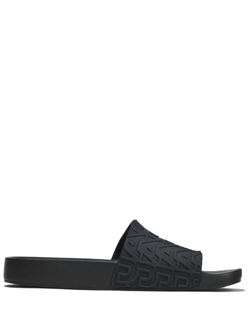 Marc Jacobs x Melissa logo-embossed slides - Black von Marc Jacobs