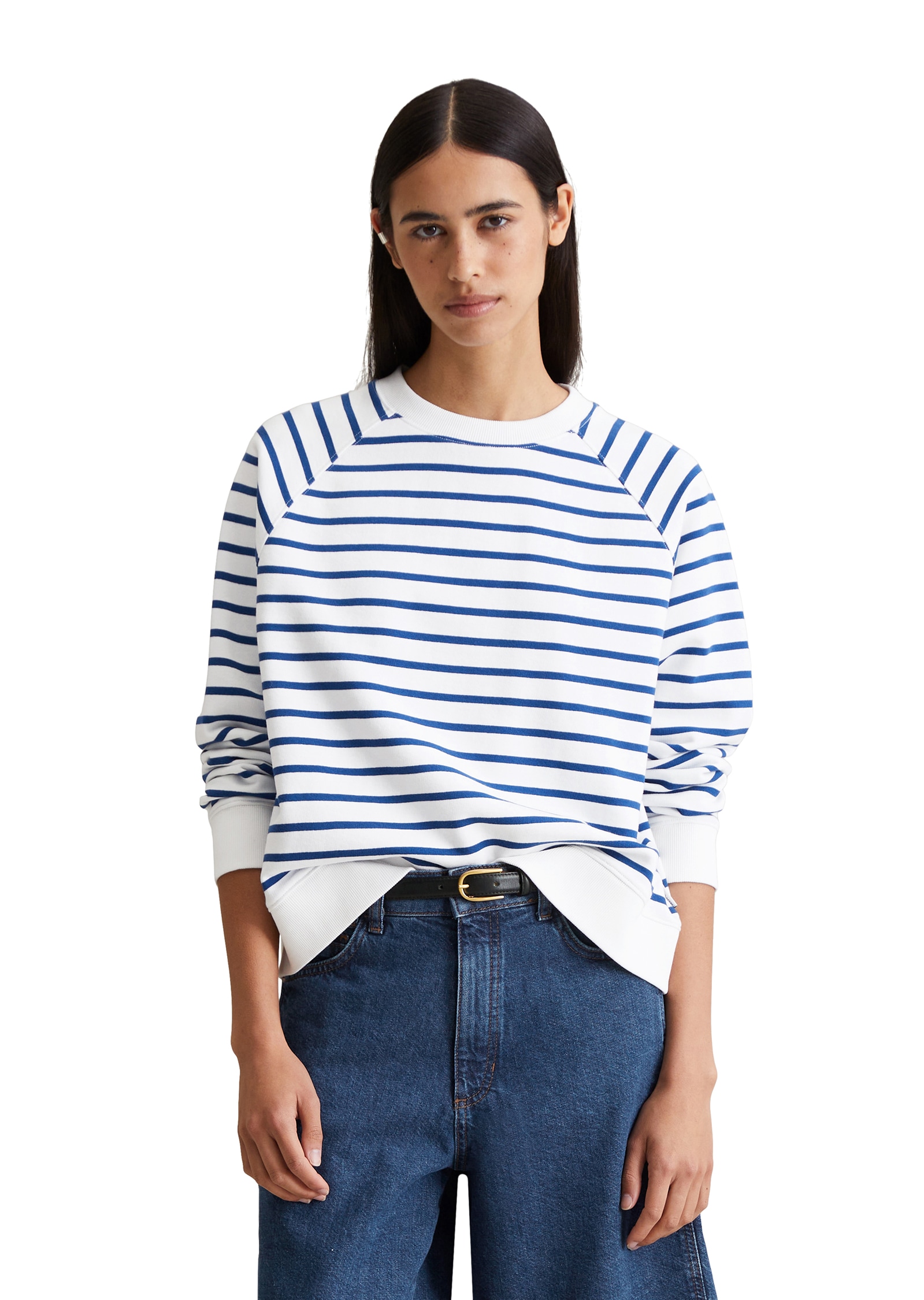 Marc O'Polo DENIM Sweatshirt, Raglanärmel, geringelt Marc O'Polo DENIM Sweatshirt, Raglanärmel, geringelt von Marc O'Polo DENIM