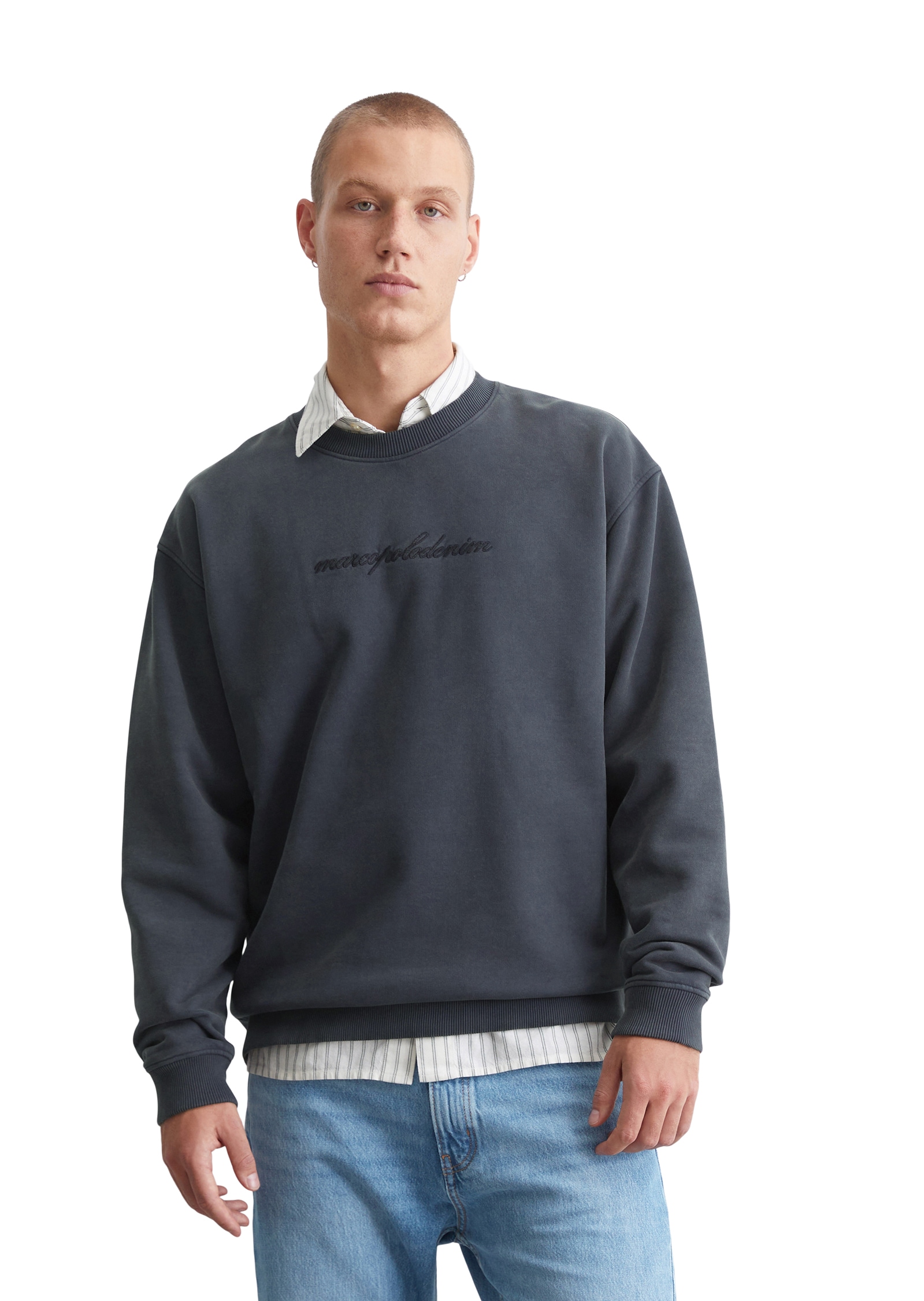 Marc O'Polo DENIM Sweatshirt, mit Ton-in-Ton-Stickerei Marc O'Polo DENIM Sweatshirt, mit Ton-in-Ton-Stickerei von Marc O'Polo DENIM