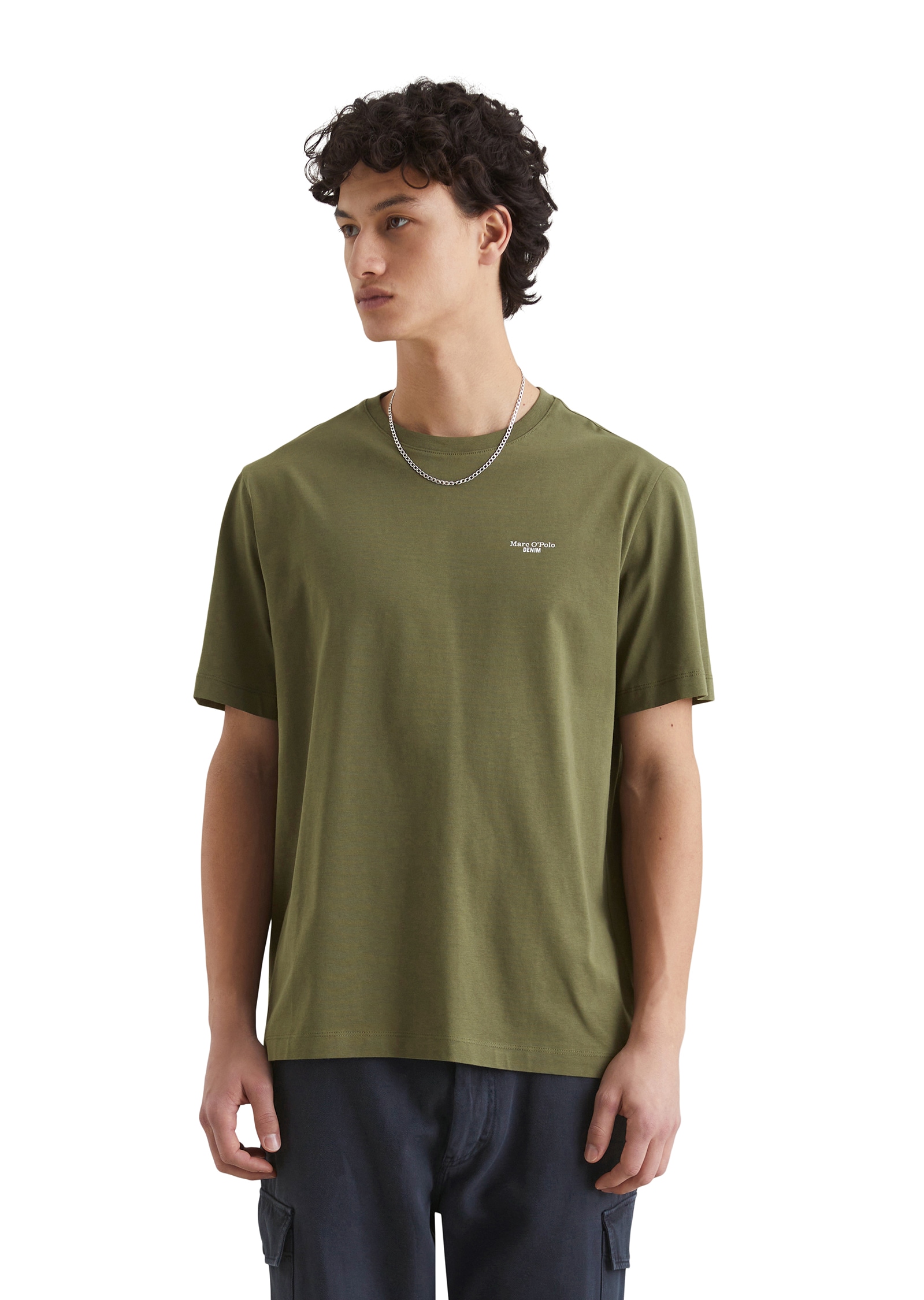 Marc O'Polo DENIM T-Shirt, Ein dezenter Logo-Print auf der Brust Marc O'Polo DENIM T-Shirt, Ein dezenter Logo-Print auf der Brust von Marc O'Polo DENIM