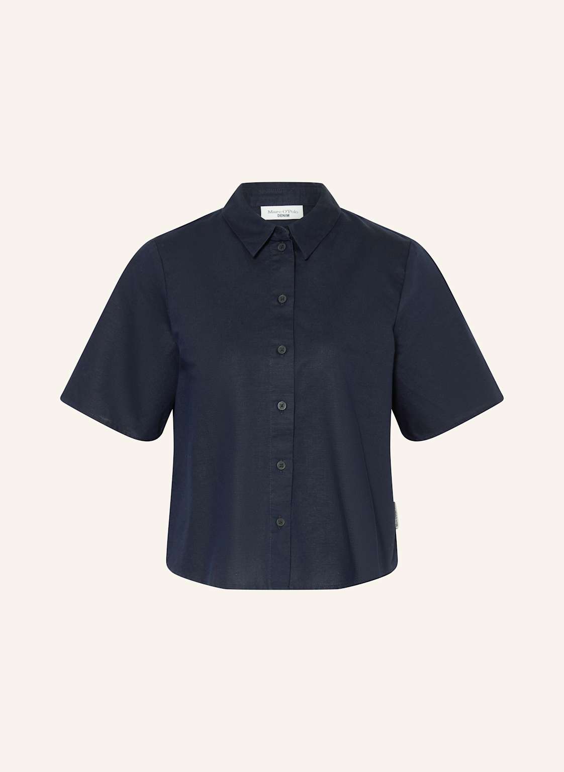 Marc O'polo Denim Hemdbluse Mit Leinen blau von Marc O'Polo DENIM