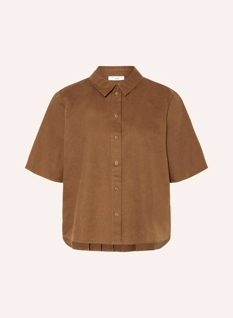Marc O'polo Denim Hemdbluse Mit Leinen braun von Marc O'Polo DENIM