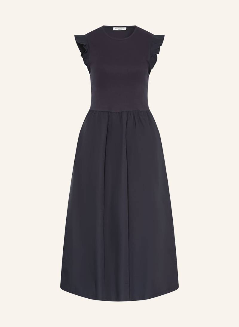 Marc O'polo Denim Kleid Im Materialmix Und Volants blau von Marc O'Polo DENIM