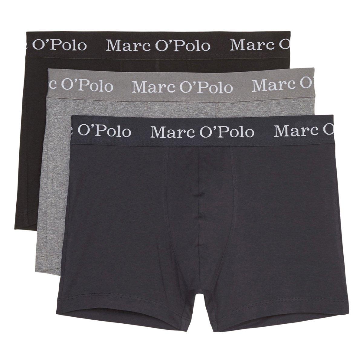 3er Pack Elements Organic Cotton - Long Short Pant Herren Mittelblau S von Marc O'Polo